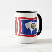 Mug Musique du drapeau du Wyoming (Devant droit)
