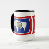 Mug Musique du drapeau du Wyoming (Devant gauche)