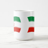 Mug Musique du drapeau iranien (Centre)
