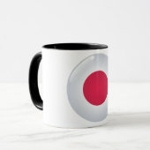 Mug Musique du drapeau japonais (Devant gauche)
