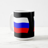 Mug Musique du drapeau russe (Devant gauche)