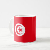 Mug Musique du drapeau tunisien (Devant gauche)