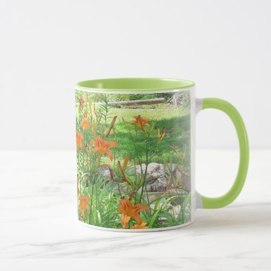 Mug Musique du jardin de fleurs d'été (Droite)