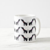 Mug Musique du Labrador noir (Devant droit)