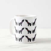 Mug Musique du Labrador noir (Devant gauche)