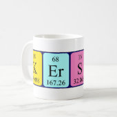 Mug Musique du nom de table périodique Kershet (Devant gauche)