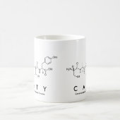 Mug Musique du nom du peptide de capture (Centre)
