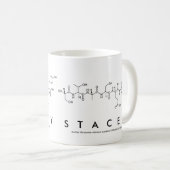Mug Musique du nom du peptide de Stacey (Devant droit)