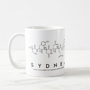 Mug Musique du nom du peptide de Sydney