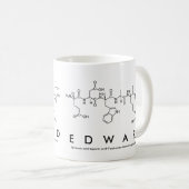 Mug Musique du nom du peptide Edward (Devant droit)