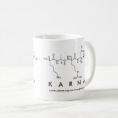Mug Musique du nom du peptide Karna (Devant droit)