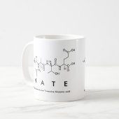 Mug Musique du nom du peptide nate (Devant gauche)