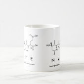 Mug Musique du nom du peptide nate (Centre)