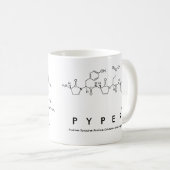 Mug Musique du nom du peptide pyper (Devant droit)
