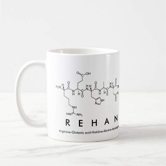 Mug Musique du nom du peptide Rehan (Gauche)