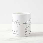 Mug Musique du nom du peptide Wyman (Centre)