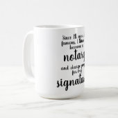 Mug Musique du notaire (Devant gauche)