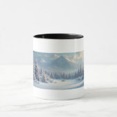 Mug Musique du paysage d'hiver (Centre)