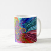 Mug Musique du tourbillon de couleur (Devant droit)