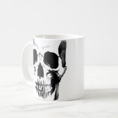 Mug Musique du visage crâne (Devant gauche)