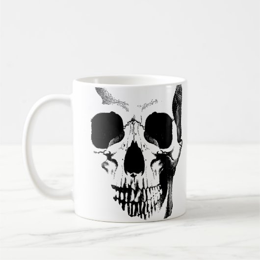 Mug Musique du visage crâne (Gauche)
