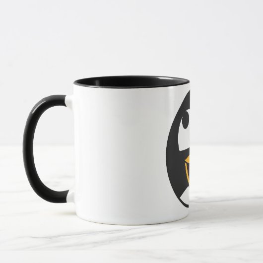 Mug Musique du visage de Linux Tux (Gauche)