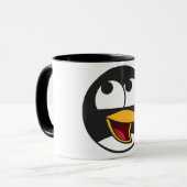 Mug Musique du visage de Linux Tux (Devant gauche)