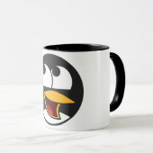 Mug Musique du visage de Linux Tux (Devant droit)