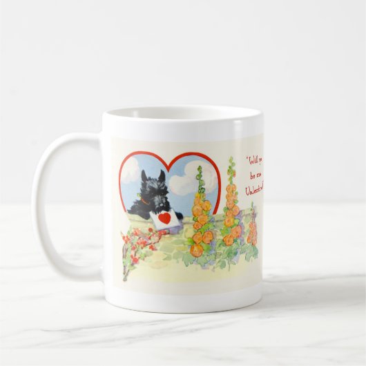 Mug Musique écossaise Terrier Valentine (Gauche)