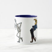 Mug Musique en céramique de Scarecrow et Tin Man (Centre)
