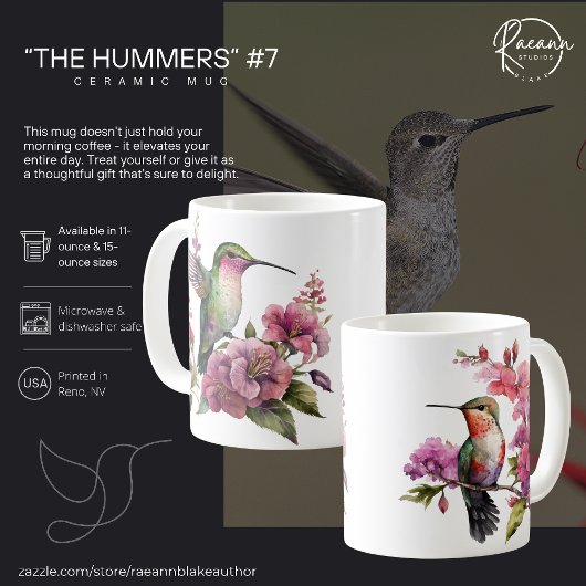 Mug Musique en céramique des colibris