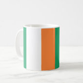 Mug Musique en céramique drapeau d'Irlande (Devant gauche)