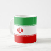Mug Musique en céramique drapeau iranien (Devant gauche)
