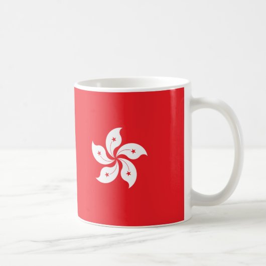 Mug Musique en céramique du drapeau de Hong Kong (Droite)