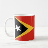 Mug Musique en céramique du drapeau du Timor oriental (Gauche)