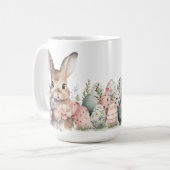 Mug Musique en céramique lapin de Pâques (Devant gauche)