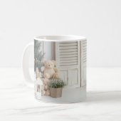 Mug Musique en céramique Nounours de Noël (Devant gauche)