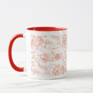 Mug Musique en toile rose vintage