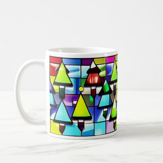 Mug Musique en verre de Noël Arbre (Gauche)