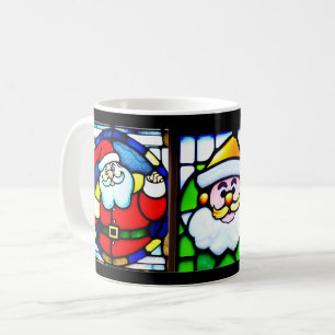 Mug Musique en verre tendu du Père Noël