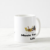Mug Musique Enseignant Instruments de musique (Devant droit)