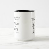 Mug Musique et chats - Citation de Schweitzer (Centre)