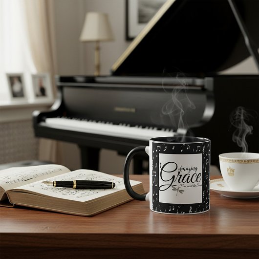 Mug Musique Extraordinaire Grace noir et blanc