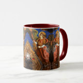 Mug MUSIQUE FABRIQUANT DES ANGELS AVEC UN Noël VIELLE (Devant droit)