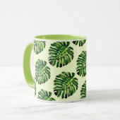 Mug Musique Feuille Monstera - Choisissez la couleur (Devant gauche)