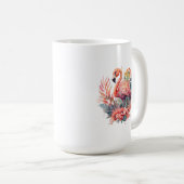 Mug Musique Flamant rose rose (Devant droit)