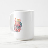 Mug Musique Flamant rose rose (Devant gauche)