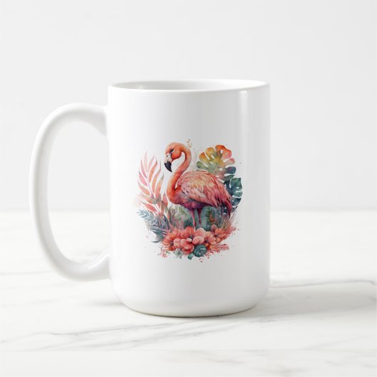 Mug Musique Flamant rose rose (Gauche)