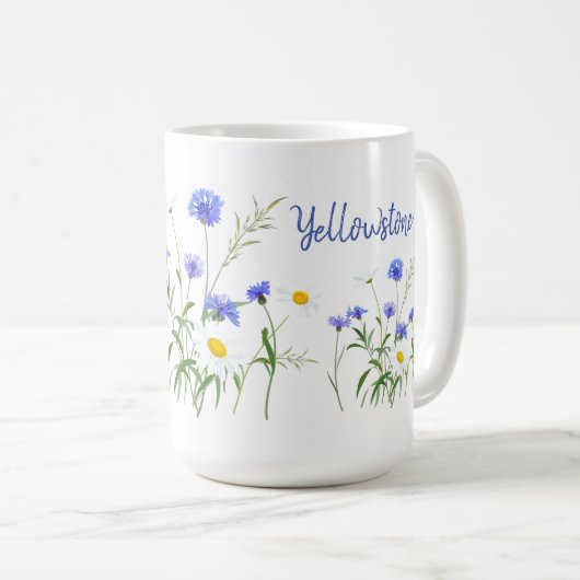 Mug Musique Fleur sauvage de Yellowstone (Devant droit)