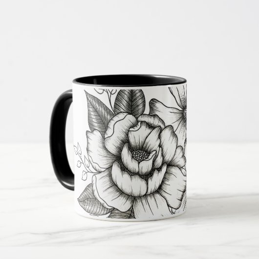 Mug Musique florale (Devant gauche)